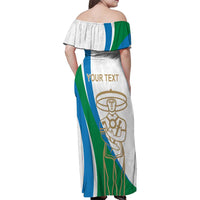 Personalized Italian Region Abruzzo Family Matching Off Shoulder Maxi Dress and Hawaiian Shirt Italy Sporty Style - Wonder Print Shop