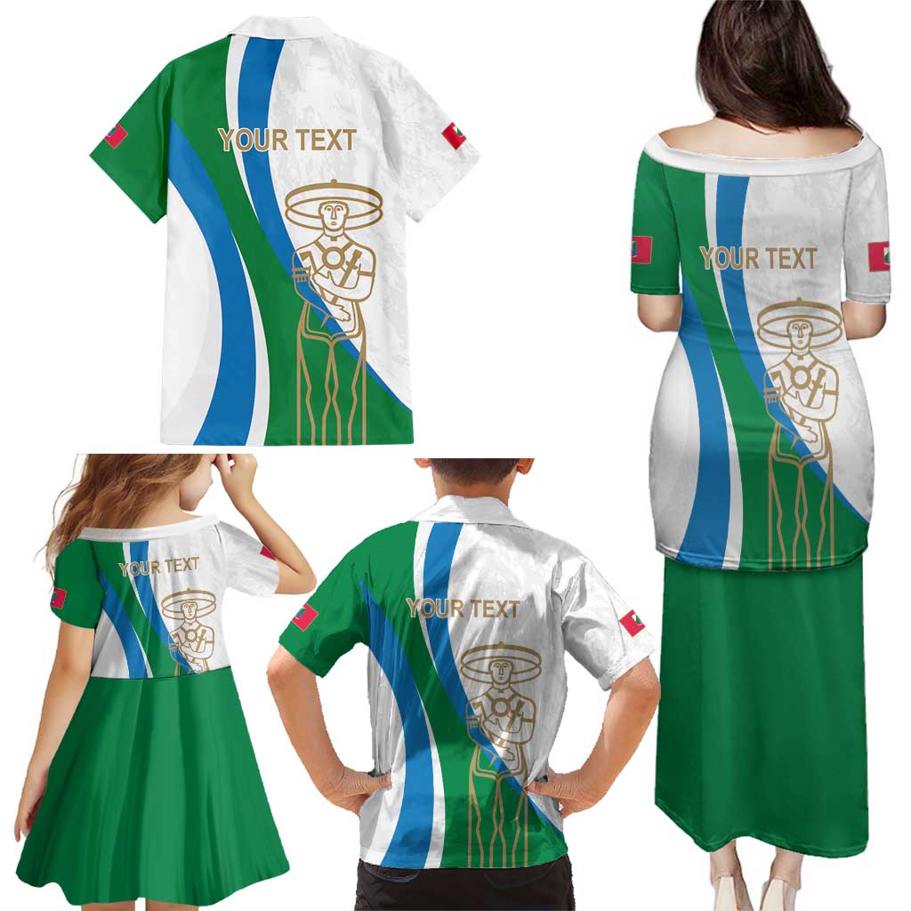Personalized Italian Region Abruzzo Family Matching Puletasi and Hawaiian Shirt Italy Sporty Style - Wonder Print Shop