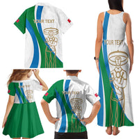 Personalized Italian Region Abruzzo Family Matching Tank Maxi Dress and Hawaiian Shirt Italy Sporty Style - Wonder Print Shop