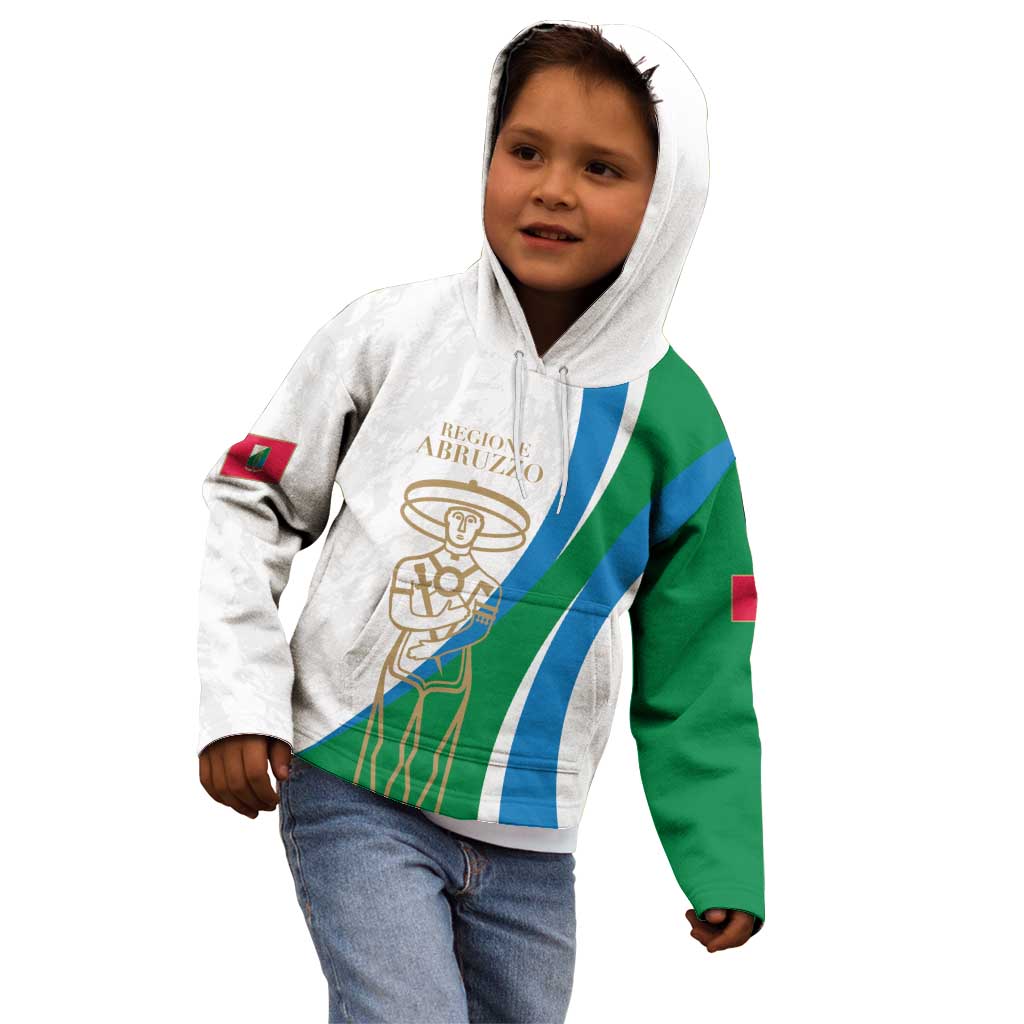 Personalized Italian Region Abruzzo Kid Hoodie Italy Sporty Style - Wonder Print Shop