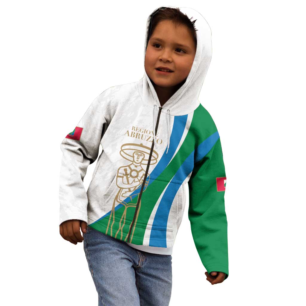 Personalized Italian Region Abruzzo Kid Hoodie Italy Sporty Style - Wonder Print Shop