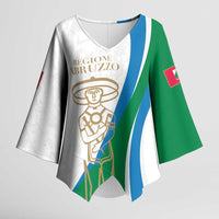 Personalized Italian Region Abruzzo Kimono Sleeve Blouse Italy Sporty Style - Wonder Print Shop
