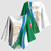 Personalized Italian Region Abruzzo Kimono Sleeve Blouse Italy Sporty Style - Wonder Print Shop