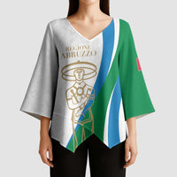 Personalized Italian Region Abruzzo Kimono Sleeve Blouse Italy Sporty Style - Wonder Print Shop