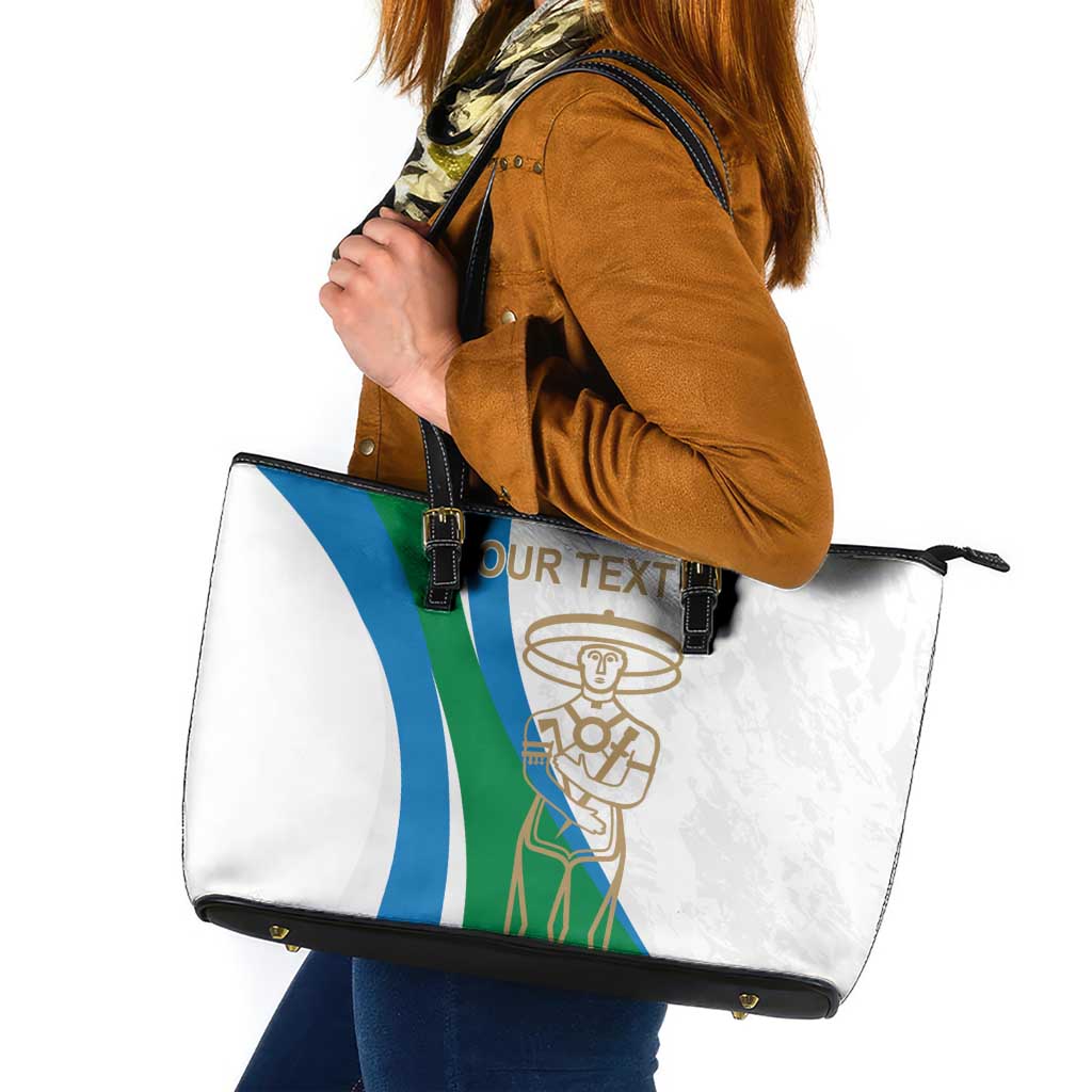 Personalized Italian Region Abruzzo Leather Tote Bag Italy Sporty Style - Wonder Print Shop