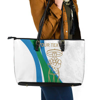 Personalized Italian Region Abruzzo Leather Tote Bag Italy Sporty Style - Wonder Print Shop