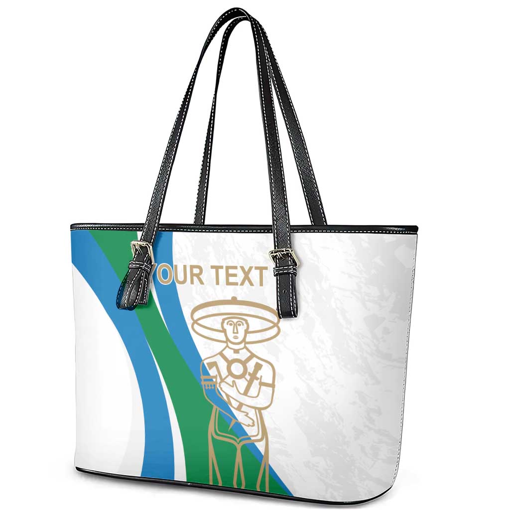 Personalized Italian Region Abruzzo Leather Tote Bag Italy Sporty Style - Wonder Print Shop