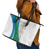 Personalized Italian Region Abruzzo Leather Tote Bag Italy Sporty Style - Wonder Print Shop