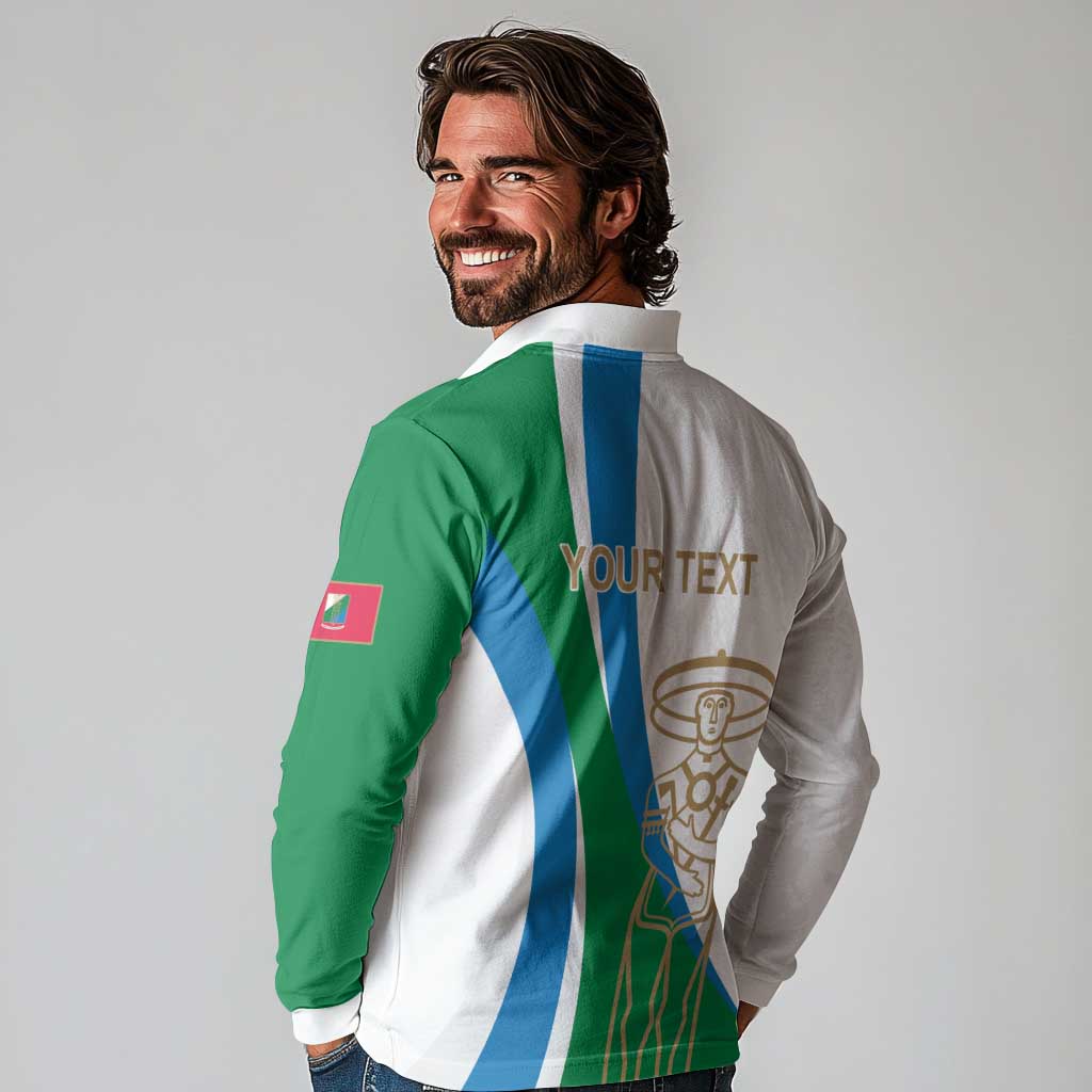 Personalized Italian Region Abruzzo Long Sleeve Polo Shirt Italy Sporty Style - Wonder Print Shop