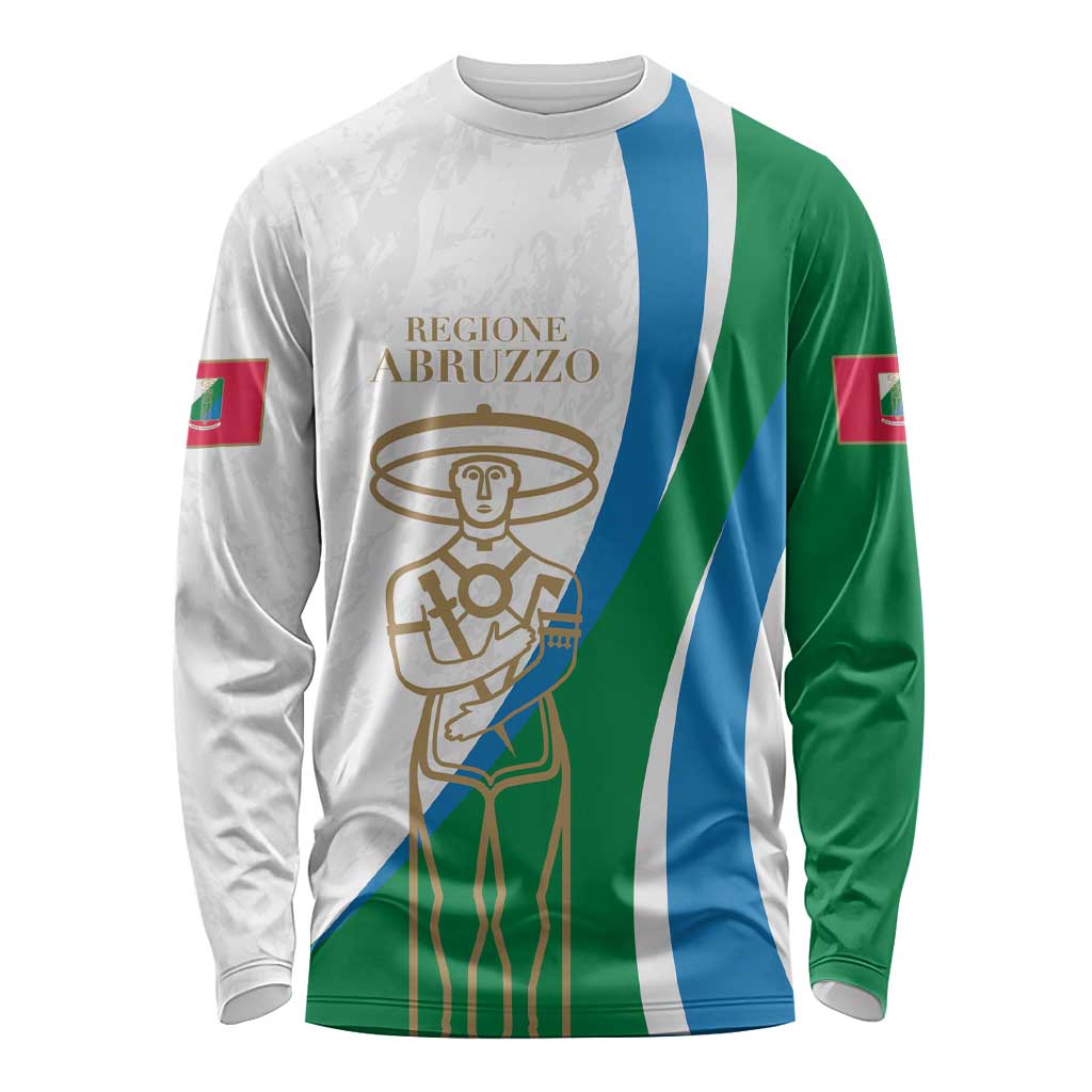 Personalized Italian Region Abruzzo Long Sleeve Shirt Italy Sporty Style - Wonder Print Shop