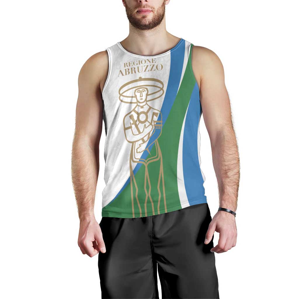 Personalized Italian Region Abruzzo Men Tank Top Italy Sporty Style - Wonder Print Shop