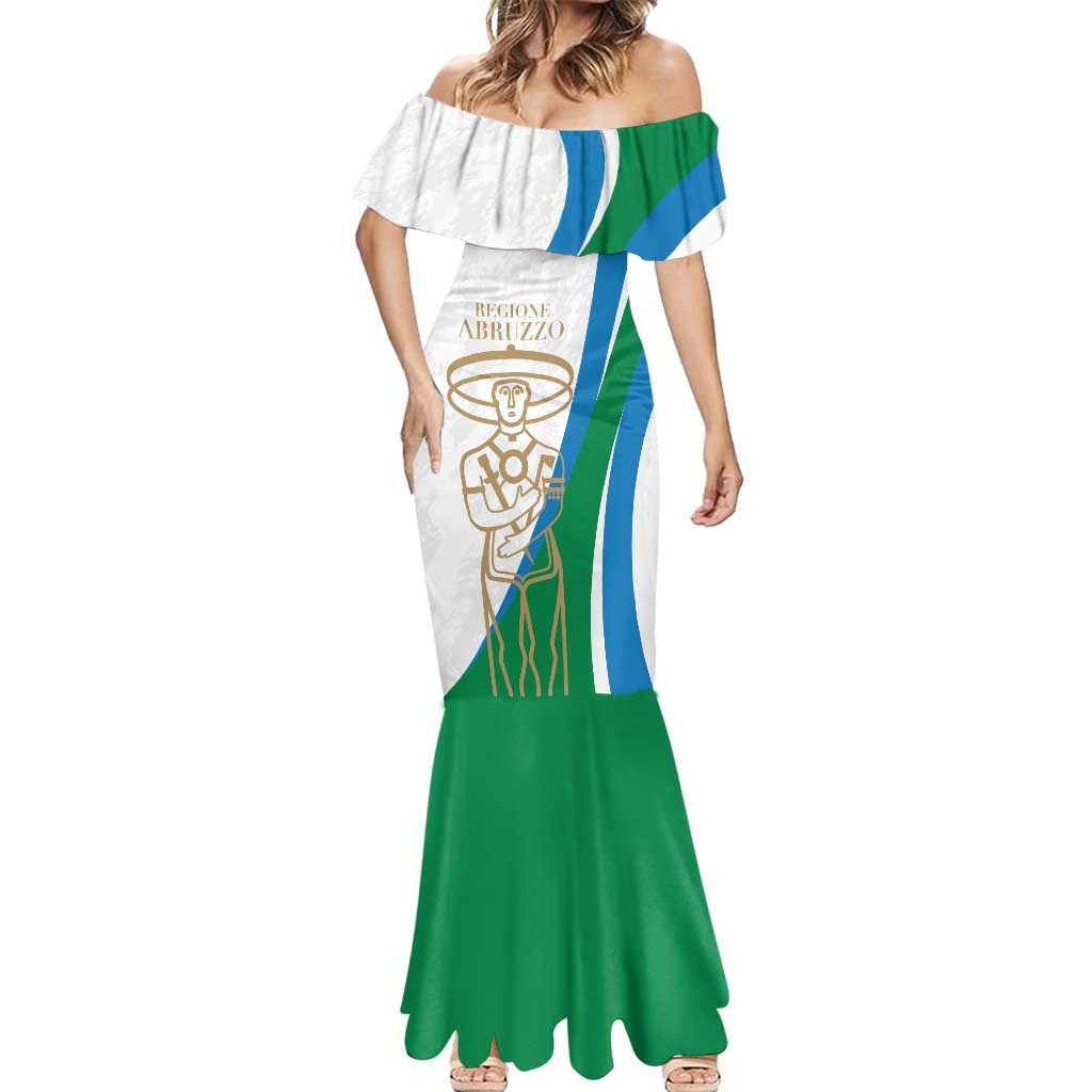 Personalized Italian Region Abruzzo Mermaid Dress Italy Sporty Style - Wonder Print Shop
