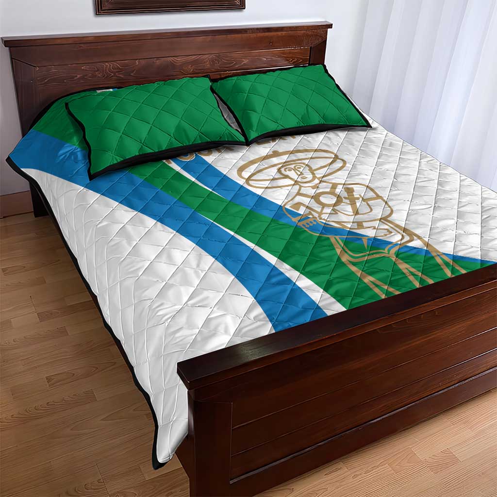 Personalized Italian Region Abruzzo Quilt Bed Set Italy Sporty Style - Wonder Print Shop