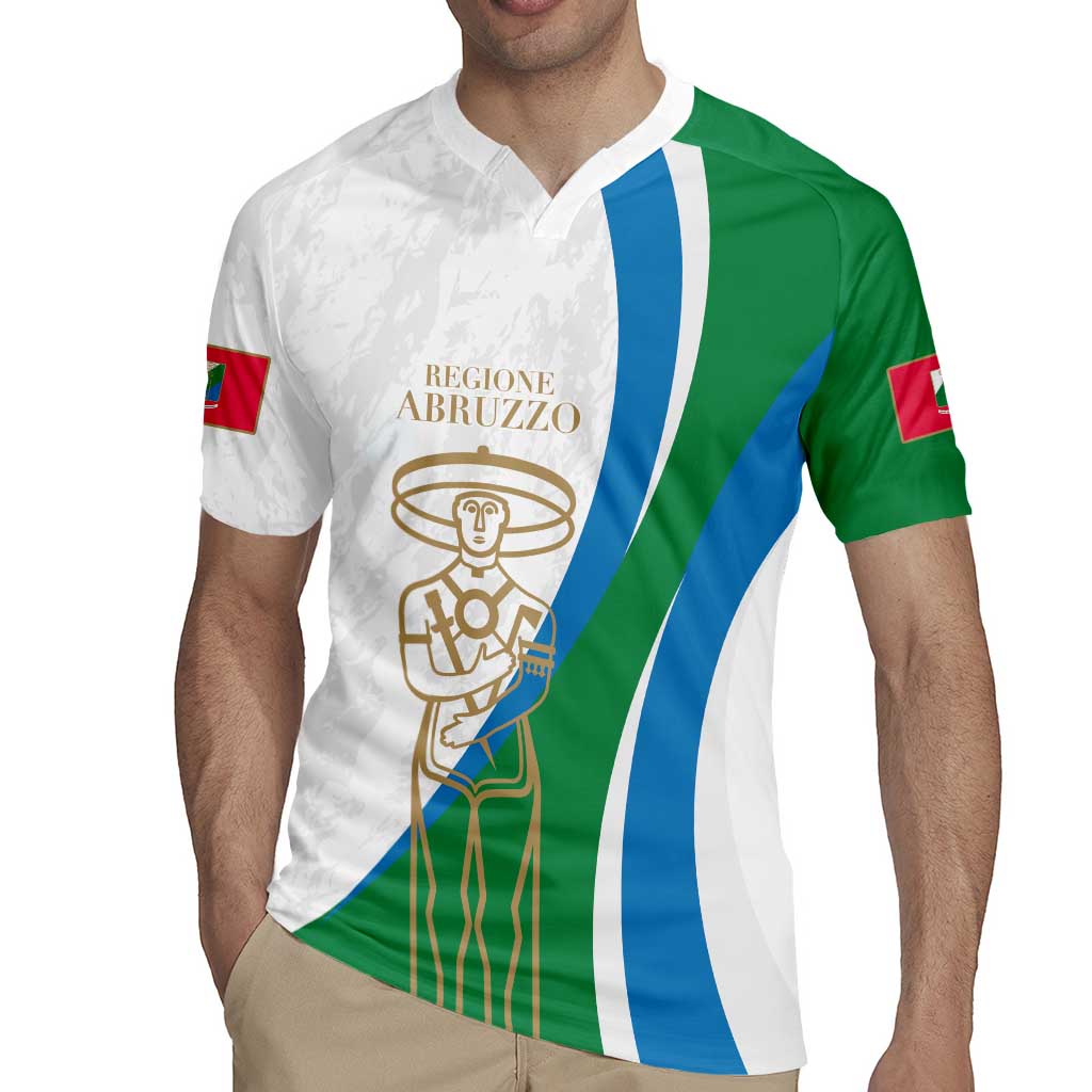 Personalized Italian Region Abruzzo Rugby Jersey Italy Sporty Style - Wonder Print Shop