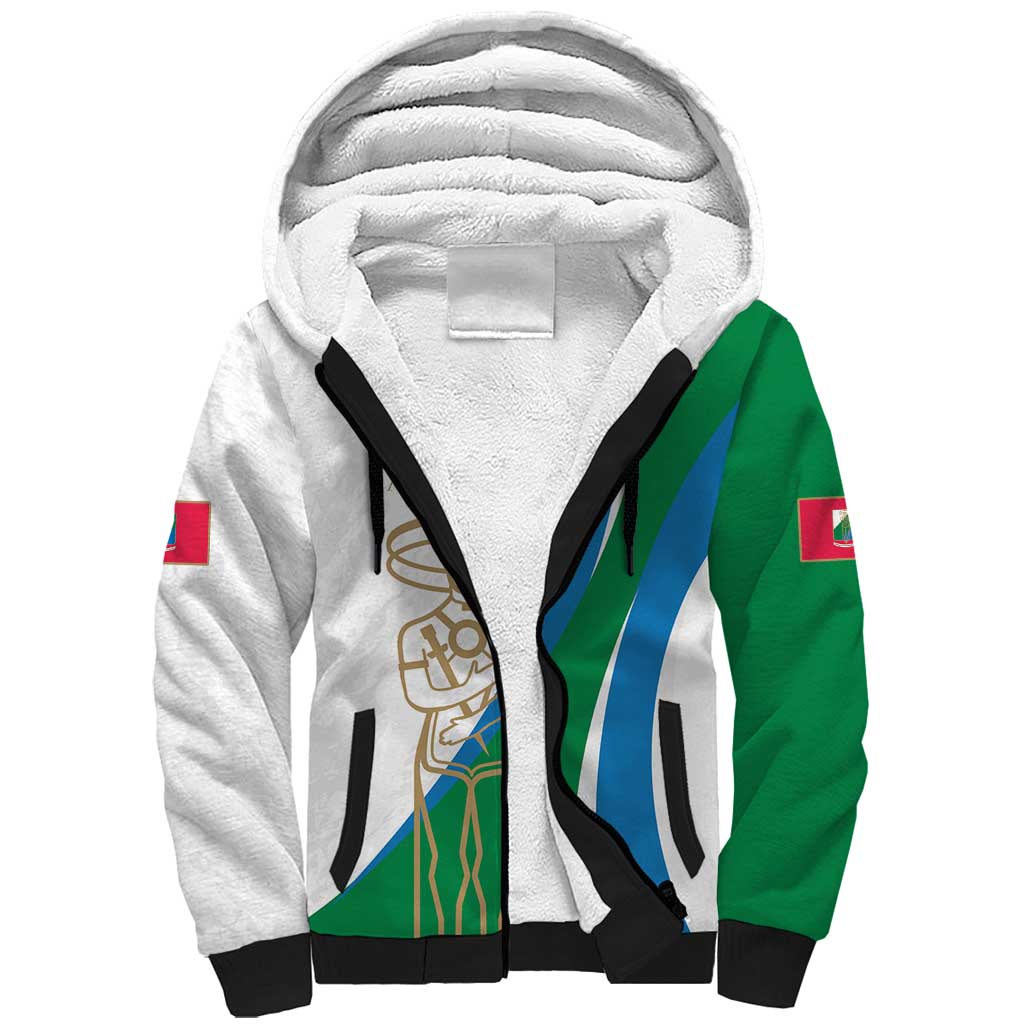 Personalized Italian Region Abruzzo Sherpa Hoodie Italy Sporty Style - Wonder Print Shop