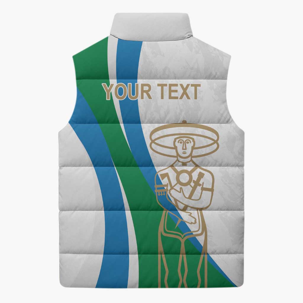 Personalized Italian Region Abruzzo Sleeveless Puffer Jacket Italy Sporty Style - Wonder Print Shop