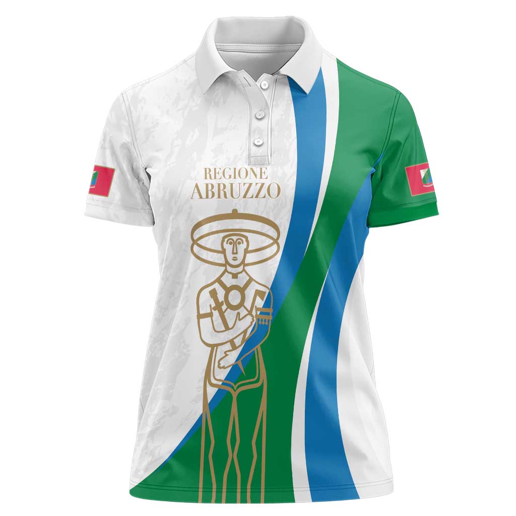 Personalized Italian Region Abruzzo Women Polo Shirt Italy Sporty Style - Wonder Print Shop