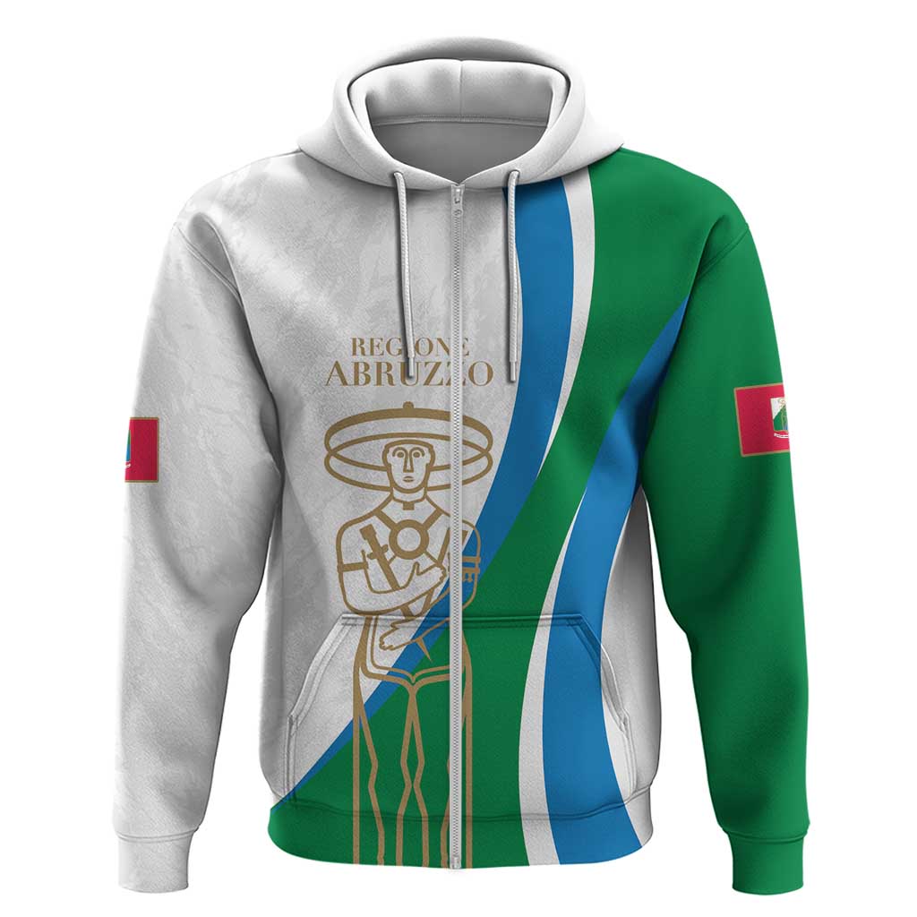 Personalized Italian Region Abruzzo Zip Hoodie Italy Sporty Style - Wonder Print Shop