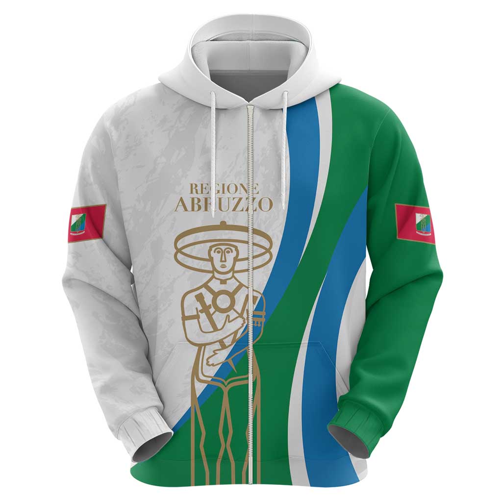 Personalized Italian Region Abruzzo Zip Hoodie Italy Sporty Style - Wonder Print Shop