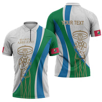 Personalized Italian Region Abruzzo Zipper Polo Shirt Italy Sporty Style - Wonder Print Shop