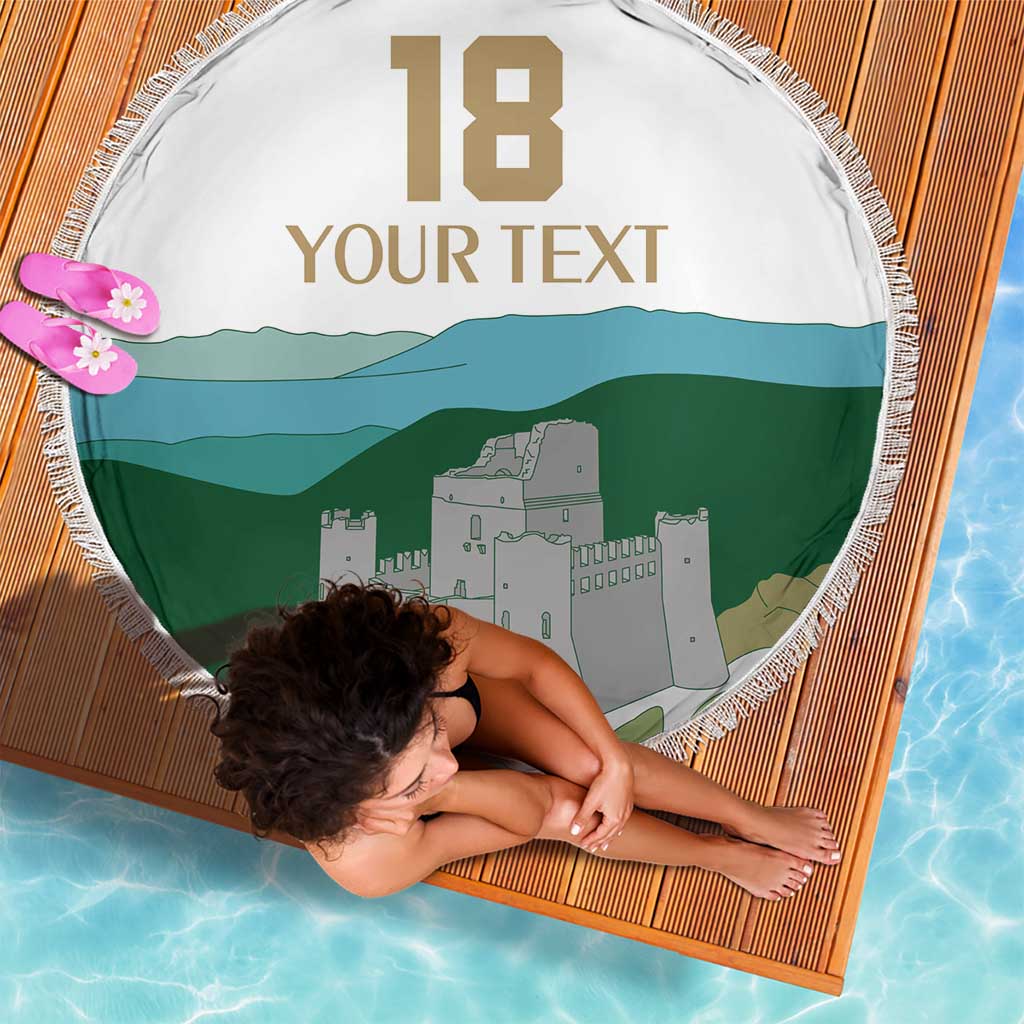 Custom Italy Abruzzo Beach Blanket Gran Sasso d'Italia - Wonder Print Shop