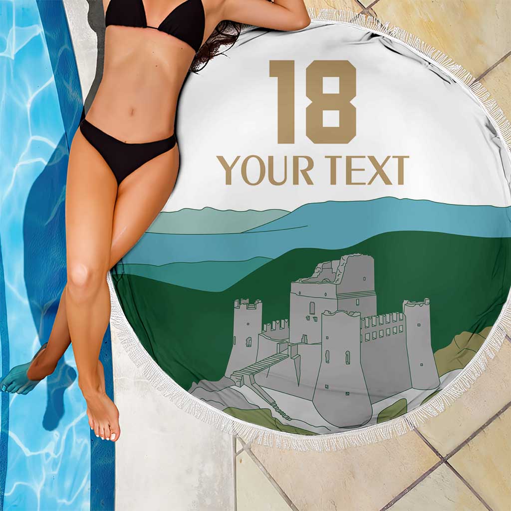 Custom Italy Abruzzo Beach Blanket Gran Sasso d'Italia - Wonder Print Shop