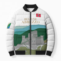 Custom Italy Abruzzo Bomber Puffer Jacket Gran Sasso d'Italia - Wonder Print Shop