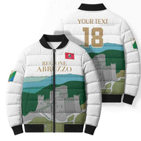 Custom Italy Abruzzo Bomber Puffer Jacket Gran Sasso d'Italia - Wonder Print Shop