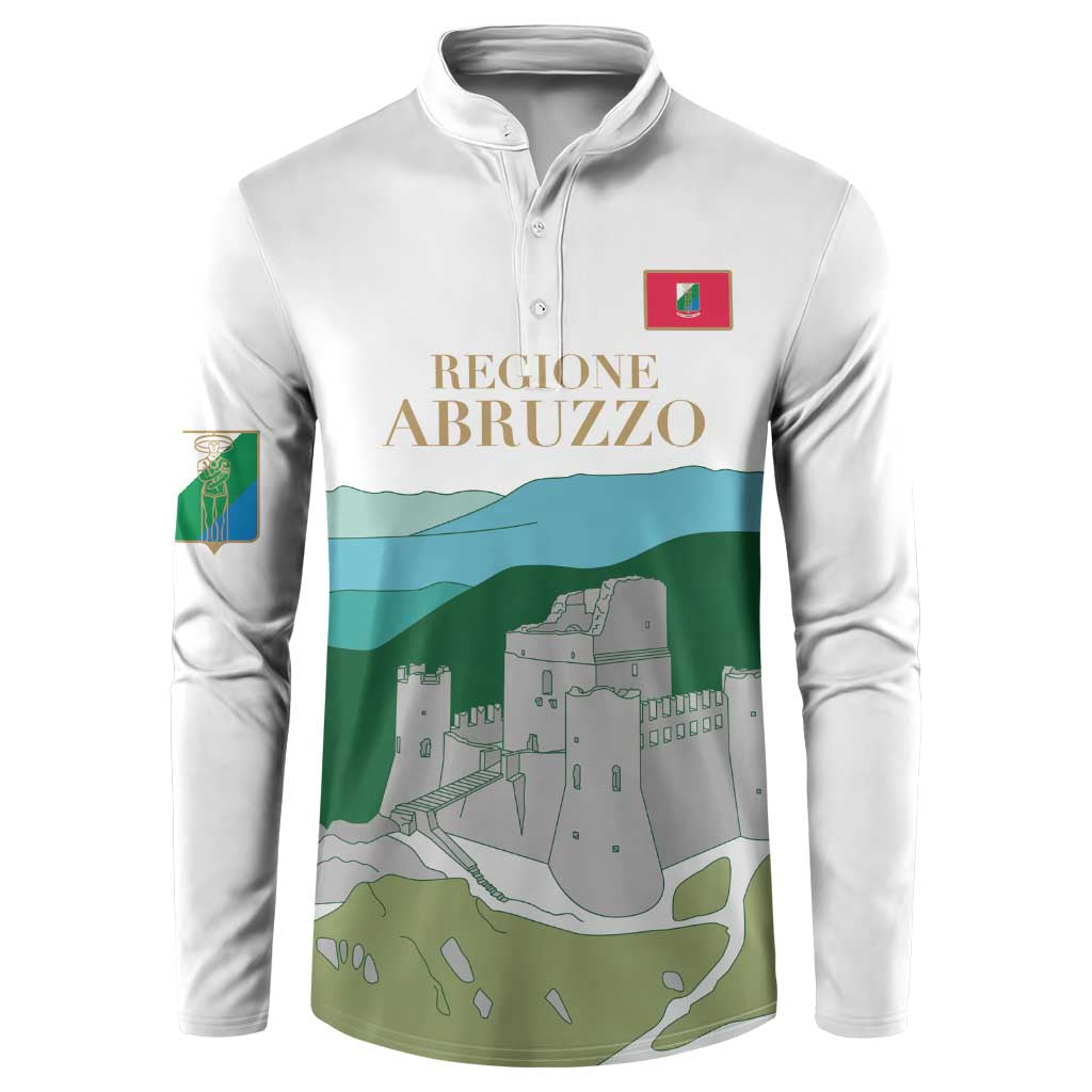 Custom Italy Abruzzo Button Sweatshirt Gran Sasso d'Italia - Wonder Print Shop