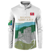 Custom Italy Abruzzo Button Sweatshirt Gran Sasso d'Italia - Wonder Print Shop