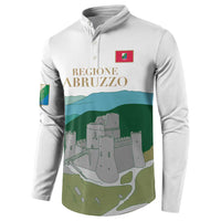 Custom Italy Abruzzo Button Sweatshirt Gran Sasso d'Italia - Wonder Print Shop