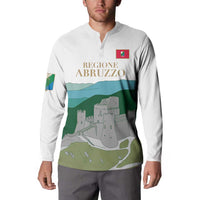 Custom Italy Abruzzo Button Sweatshirt Gran Sasso d'Italia - Wonder Print Shop