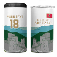 Custom Italy Abruzzo 4 in 1 Can Cooler Tumbler Gran Sasso d'Italia - Wonder Print Shop