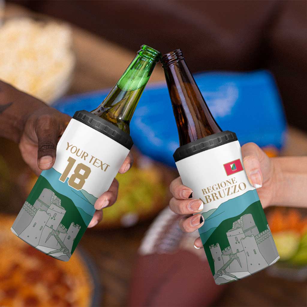 Custom Italy Abruzzo 4 in 1 Can Cooler Tumbler Gran Sasso d'Italia - Wonder Print Shop