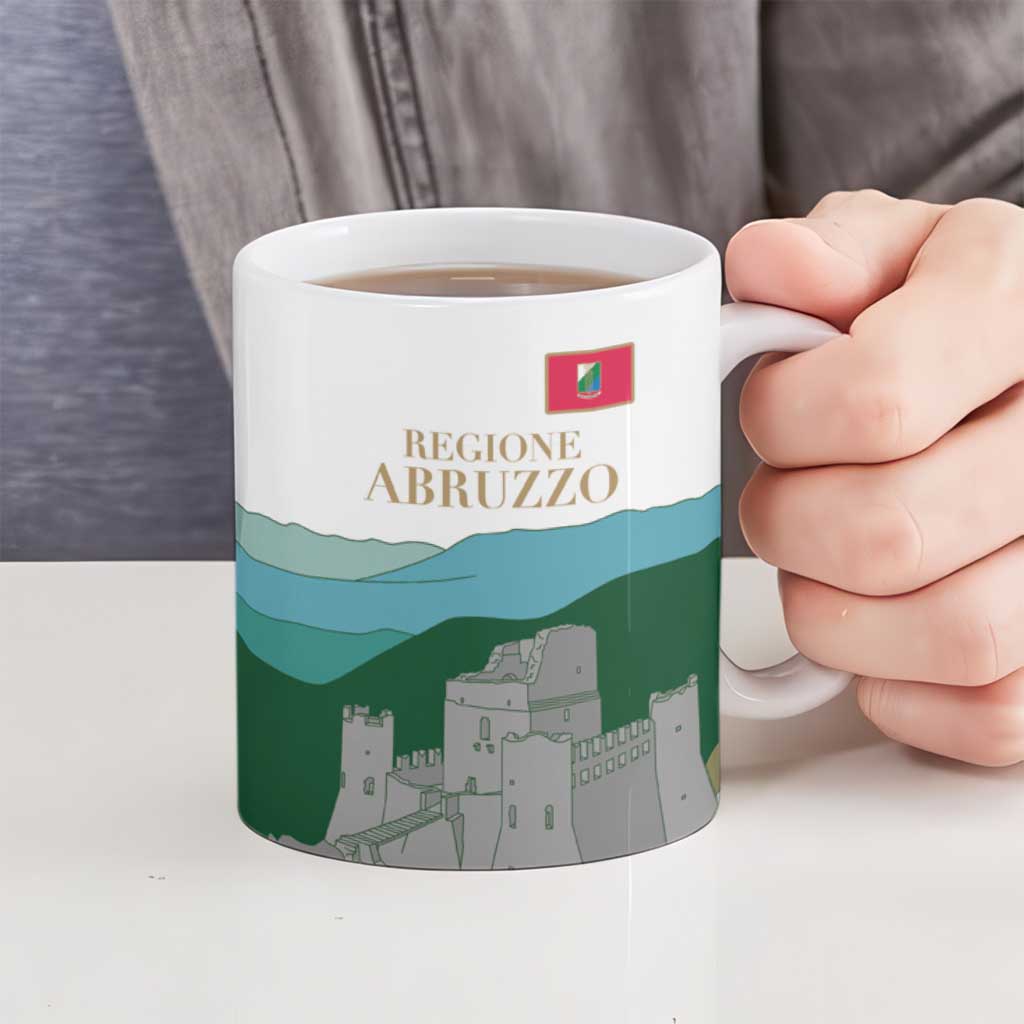 Custom Italy Abruzzo Ceramic Mug Gran Sasso d'Italia - Wonder Print Shop