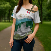 Custom Italy Abruzzo Cross Shoulder Shirt Gran Sasso d'Italia - Wonder Print Shop