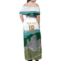 Custom Italy Abruzzo Family Matching Off Shoulder Maxi Dress and Hawaiian Shirt Gran Sasso d'Italia - Wonder Print Shop