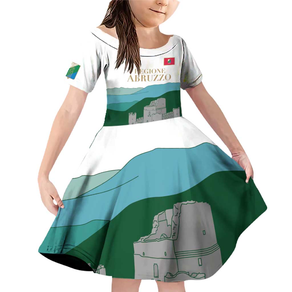 Custom Italy Abruzzo Family Matching Off Shoulder Short Dress and Hawaiian Shirt Gran Sasso d'Italia - Wonder Print Shop