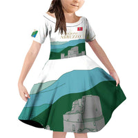 Custom Italy Abruzzo Family Matching Off Shoulder Short Dress and Hawaiian Shirt Gran Sasso d'Italia - Wonder Print Shop