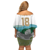 Custom Italy Abruzzo Family Matching Off Shoulder Short Dress and Hawaiian Shirt Gran Sasso d'Italia - Wonder Print Shop