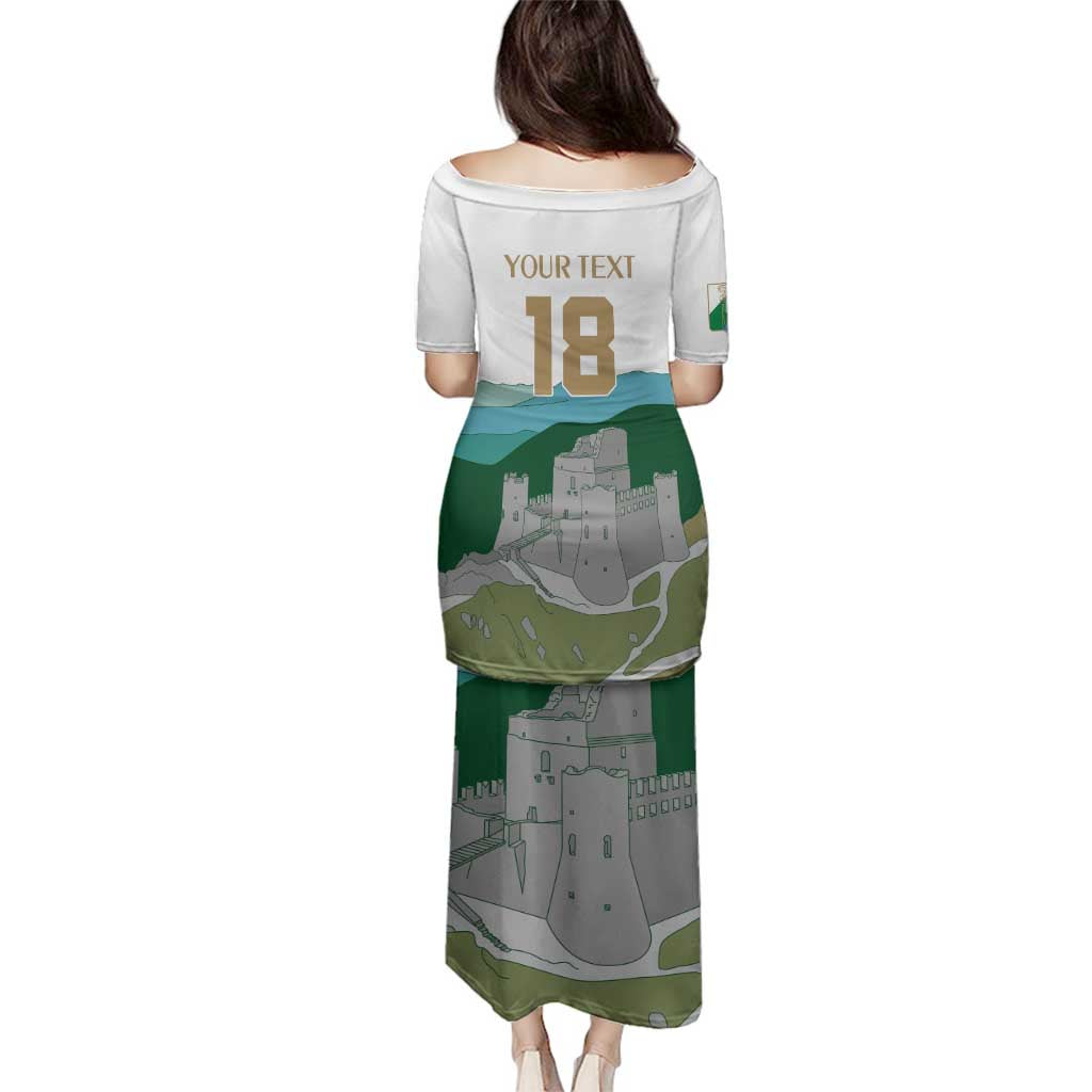 Custom Italy Abruzzo Family Matching Puletasi and Hawaiian Shirt Gran Sasso d'Italia - Wonder Print Shop