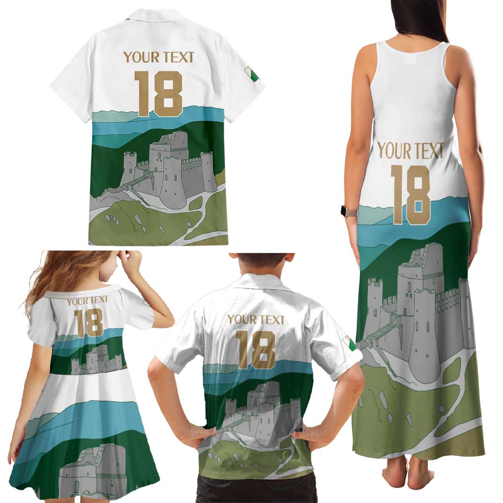 Custom Italy Abruzzo Family Matching Tank Maxi Dress and Hawaiian Shirt Gran Sasso d'Italia - Wonder Print Shop