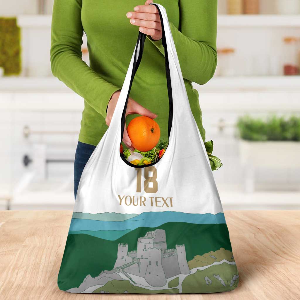 Custom Italy Abruzzo Grocery Bag Gran Sasso d'Italia - Wonder Print Shop