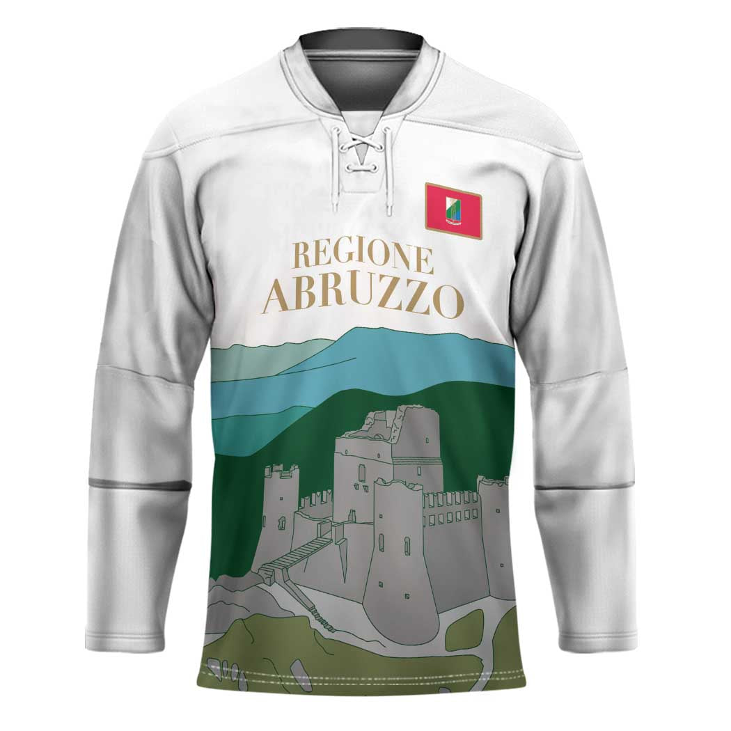 Custom Italy Abruzzo Hockey Jersey Gran Sasso d'Italia - Wonder Print Shop