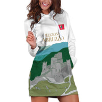Custom Italy Abruzzo Hoodie Dress Gran Sasso d'Italia - Wonder Print Shop