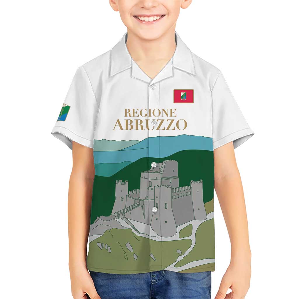 Custom Italy Abruzzo Kid Hawaiian Shirt Gran Sasso d'Italia - Wonder Print Shop