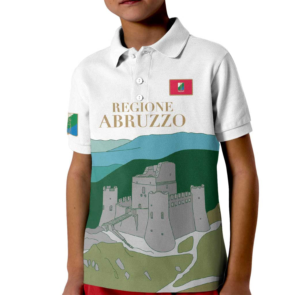 Custom Italy Abruzzo Kid Polo Shirt Gran Sasso d'Italia - Wonder Print Shop