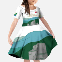 Custom Italy Abruzzo Kid Short Sleeve Dress Gran Sasso d'Italia - Wonder Print Shop