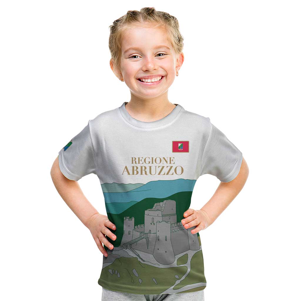 Custom Italy Abruzzo Kid T Shirt Gran Sasso d'Italia - Wonder Print Shop
