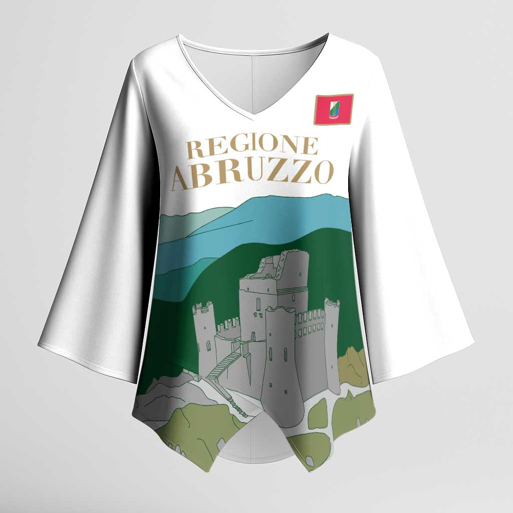 Custom Italy Abruzzo Kimono Sleeve Blouse Gran Sasso d'Italia - Wonder Print Shop